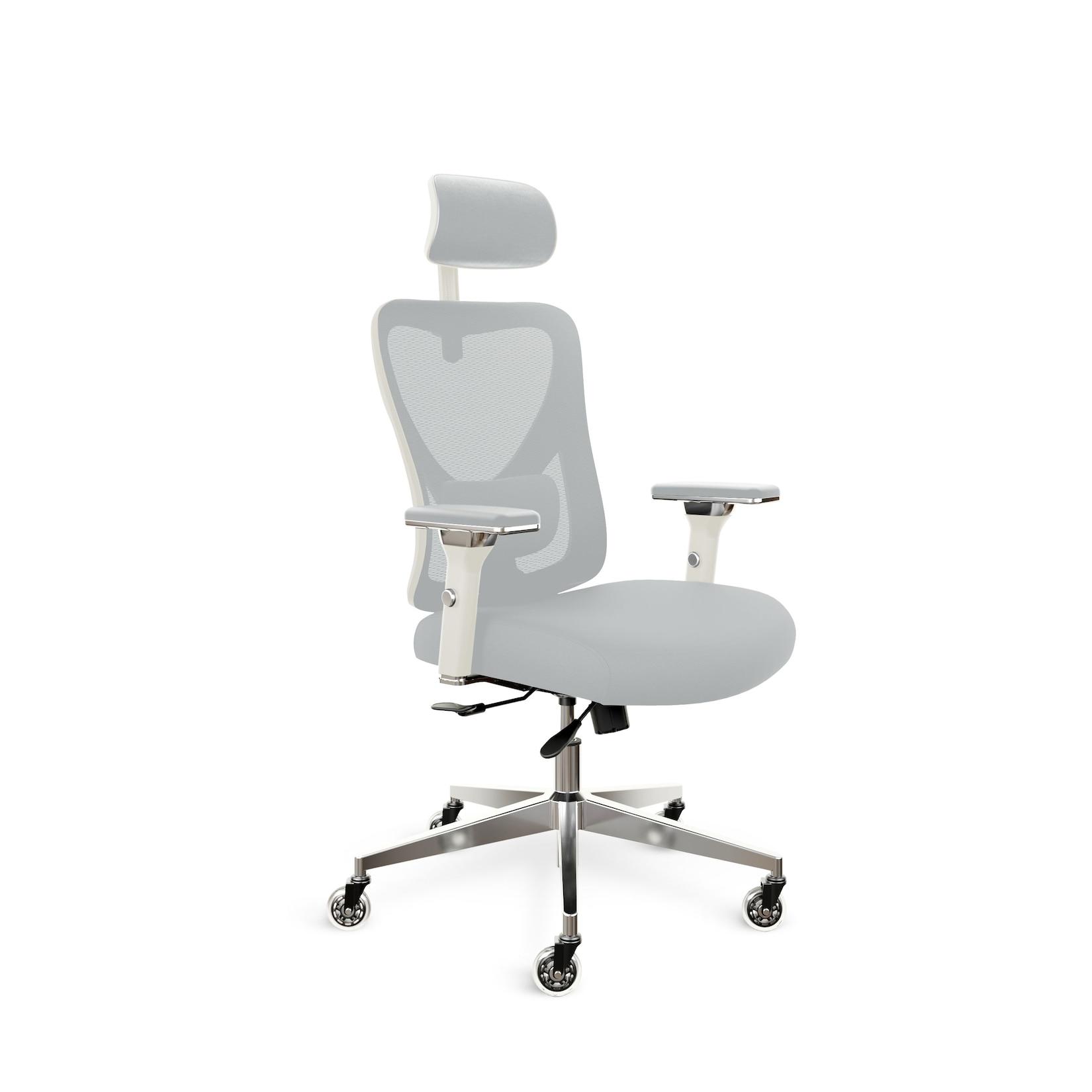 CLOUVOU CleverSeat Bürostuhl Ergonomisch – Creme-Weiß