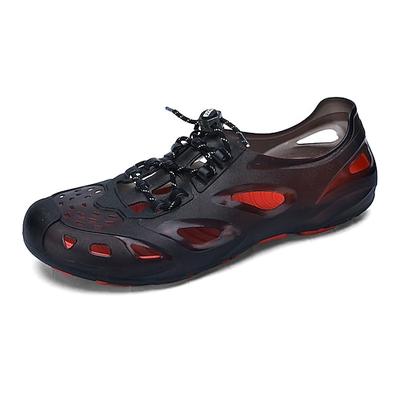 Schwarze Herren-Wassersportschuhe – schnelltrocknend, atmungsaktiv, rutschfest, ideal zum Wandern, für Flüsse, Seen und andere Wassersportarten im Freien