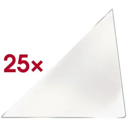 Probeco 25 Selbstklebende Dreieckstaschen 175x175 mm transparent, 17.5x17.5 cm