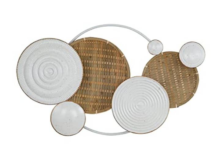 Casablanca wanddecoratie decoratief reliëf om op te hangen - van metaal - 43 x 73 cm