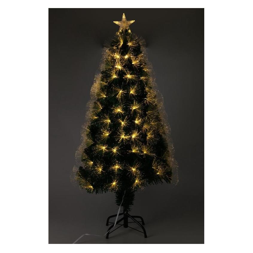 Christmas decoration CHOINKA DEKORACYJNA ŚWIATŁOWODOWA CIEPŁY BIAŁY 120CM (50343934)