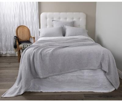 Amity Home Samuel, Cotton Blend, Grey, Coverlet Set