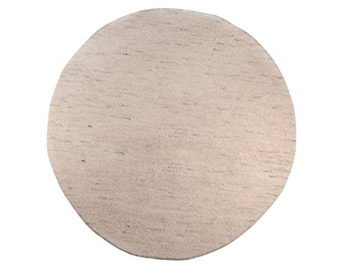 Theko Runder Berber Teppich aus 100% Schurwolle, Marokko nachhaltig & robust handgeknüpft Farbe: Jaspe 200cm