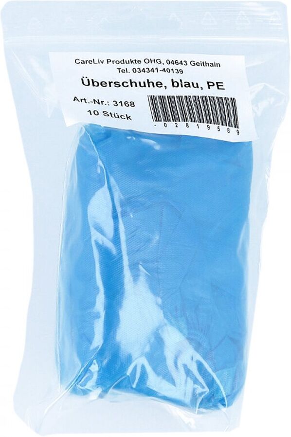 Careliv Produkte überschuhe Einmal Kunststoff blau