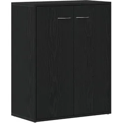 vidaXL Sideboard Schwarze Eiche 60x30x75 cm Holzwerkstoff