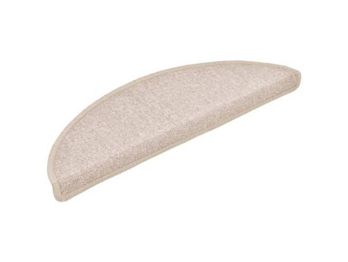 vidaXL Trapmatten 15 st 56x17x3 cm Taupe Halfrond