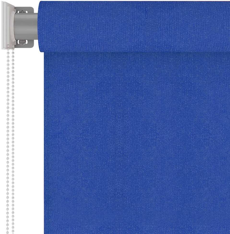 vidaXL Store roulant d'extérieur 105 (l) x 230 (H) cm bleu HDPE