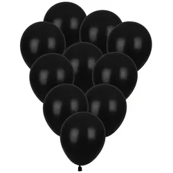 Ballons, matt-schwarz, 33 cm Ø, 10 Stück