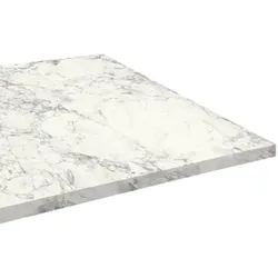 Restootab - Tischplatte 90x90 Dekor Marmor bianca luna