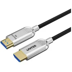 Unitek Kabel HDMI - HDMI 30m srebrny (C11092ASL01-30M) (30 m), Videokabel, Grau
