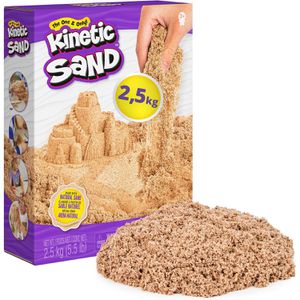 Kinetic-Sand Kinetischer-Sand naturbraun, 2,5 kg, magischer Spielsand im wiederverschließbaren Beutel