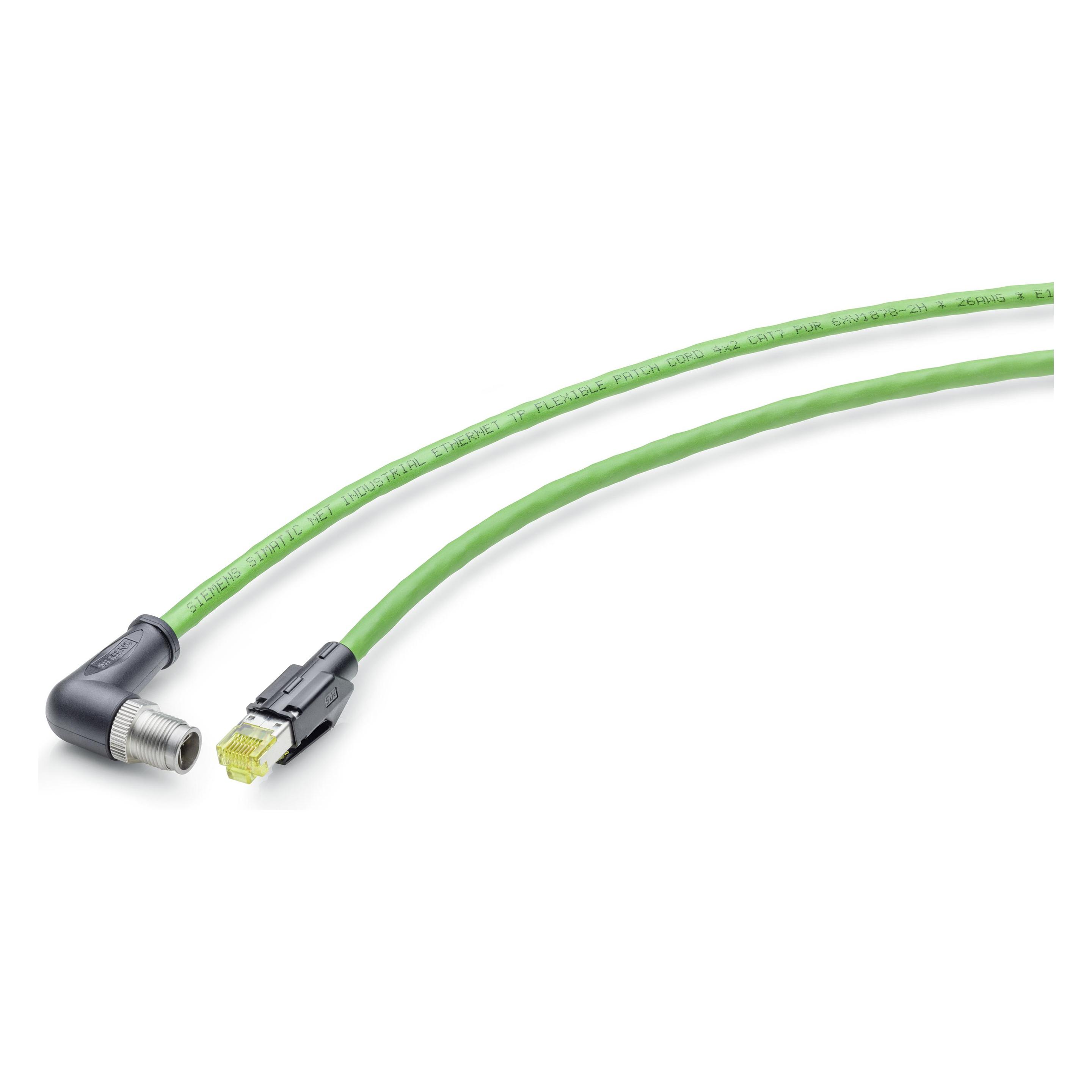 Siemens SIEM 6XV1878-5SE50 IE TP Cord M12-90/RJ45-180 vorkonf. Flexible Cable mit (6XV18785SE50)