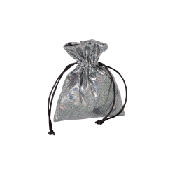 Bartl Metallic - Säckchen - Beutel - mit Kordel - ca. 105x125 mm - lang - metallic 270399