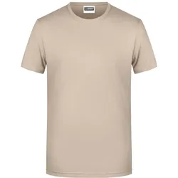 James & Nicholson Herren Bio T-Shirt 8008 stone L