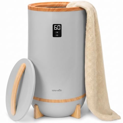 Serenelife Handdoekwarmer - Elektrische Handdoekverwarming met Geurfunctie - Grijs
