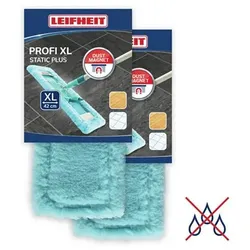 LEIFHEIT 2er Set Wischbezug Profi XL geeignet für die Trockenreinigung