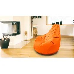 Kinzler Outdoorfähiger Sitzsack Gamer, ca. 100 x 100 cm, Farbe: Orange