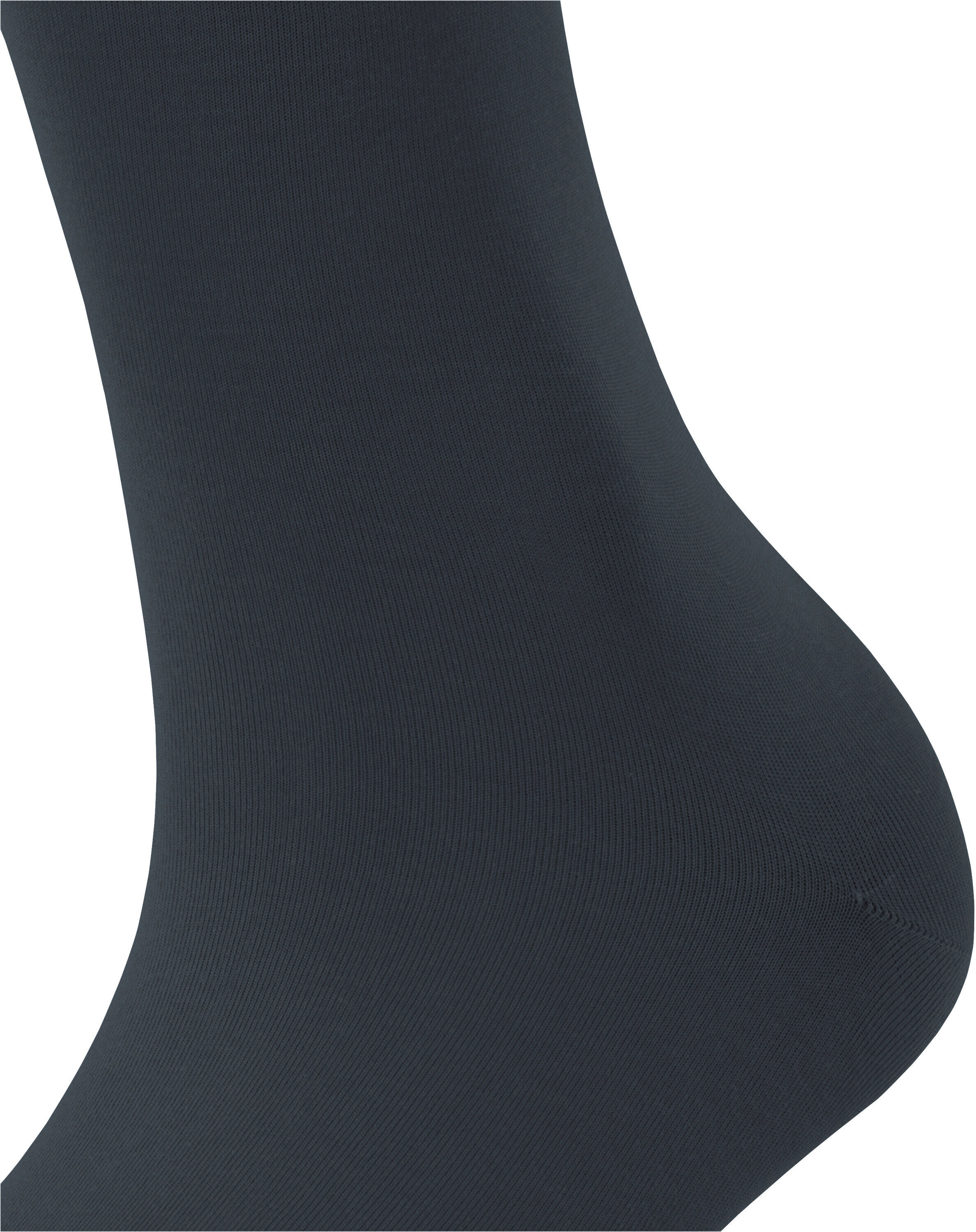 Kniestrümpfe FALKE "Cotton Touch", Damen, Gr. 35-38, 3146, graphite, Baumwollmischung, unifarben, Socken Kniestrümpfe, feines, elegantes Erscheinungsbild, aus Baumwolle, atmungsaktiv 3146, graphite 35-38