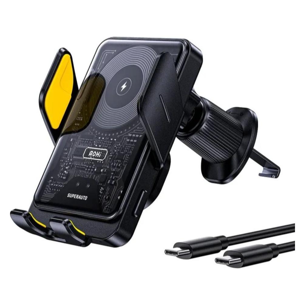 Aohi Ładowarka Samochodowa ładowarka indukcyjna Superauto Smart Sensor 15W (AOC-S006)