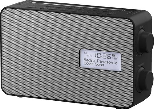 Panasonic RF-D30BTEG-K Küchenradio DAB+, UKW Bluetooth, AUX Weckfunktion, spritzwassergeschützt Schwarz