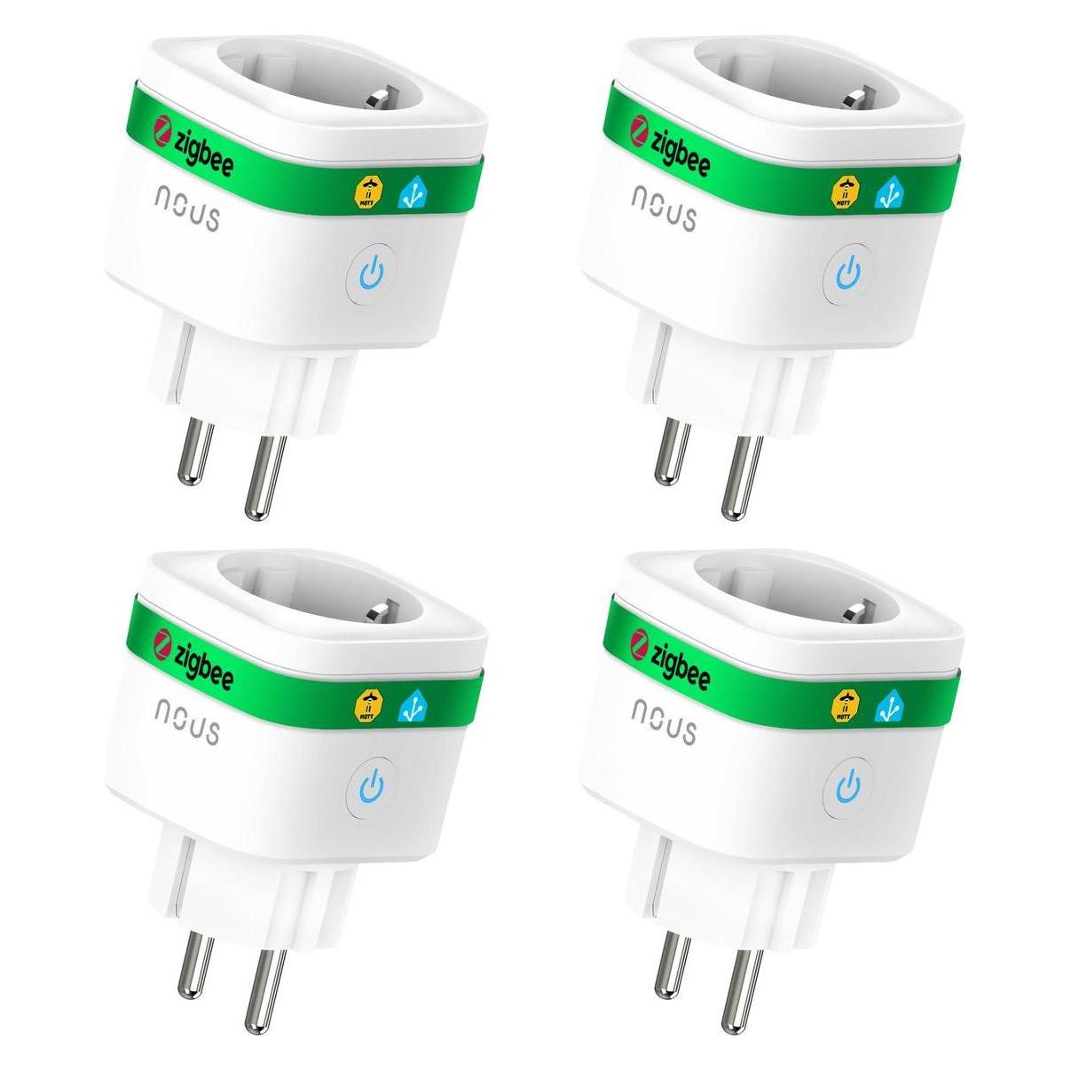 Nous A7Z smarter Stecker ZigBee 4er 3680W/16A/Messung 4er Pack (A7Z(4PCS))