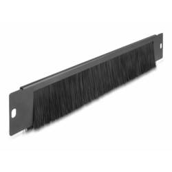 Delock 66293 19 Zoll Netzwerkschrank-Bürstenleiste Schwarz