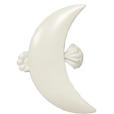 Dekoklammer INDEKO "Mond B" Gr. 1, weiß, Ø:0,35cm, Gardinenbefestigungen