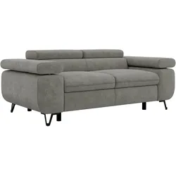 2-SITZER SOFA PETER - Grau Stukture