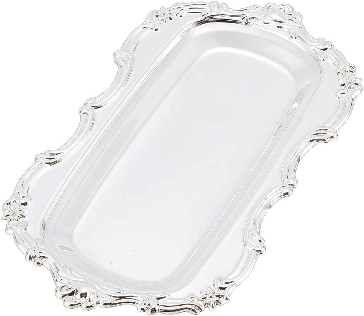 Dailygoody Rechthoekig dienblad Badkameraccessoire Zilver