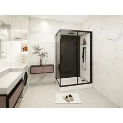 Duschkabine mit Hydromassage - Beidseitige Installation - 110 x 80 x 215 cm - FOMIRA