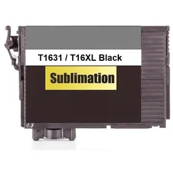 Sublimationstintenpatrone wie Epson T16XL schwarz, black