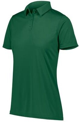 Augusta Sportswear 5019 Women's Vital Polo Shirt in Dark Green size 3XL   Polyester