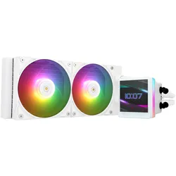 Thermalright Kit Watercooling AIO Grand Vision RGB - 240mm (Noir) (120 mm), PC Lüfter, Weiss