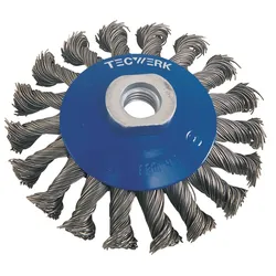 Kegelbürste D.115mm Drahtstärke 0,5mm STA 15mm 12500min-1 TECWERK