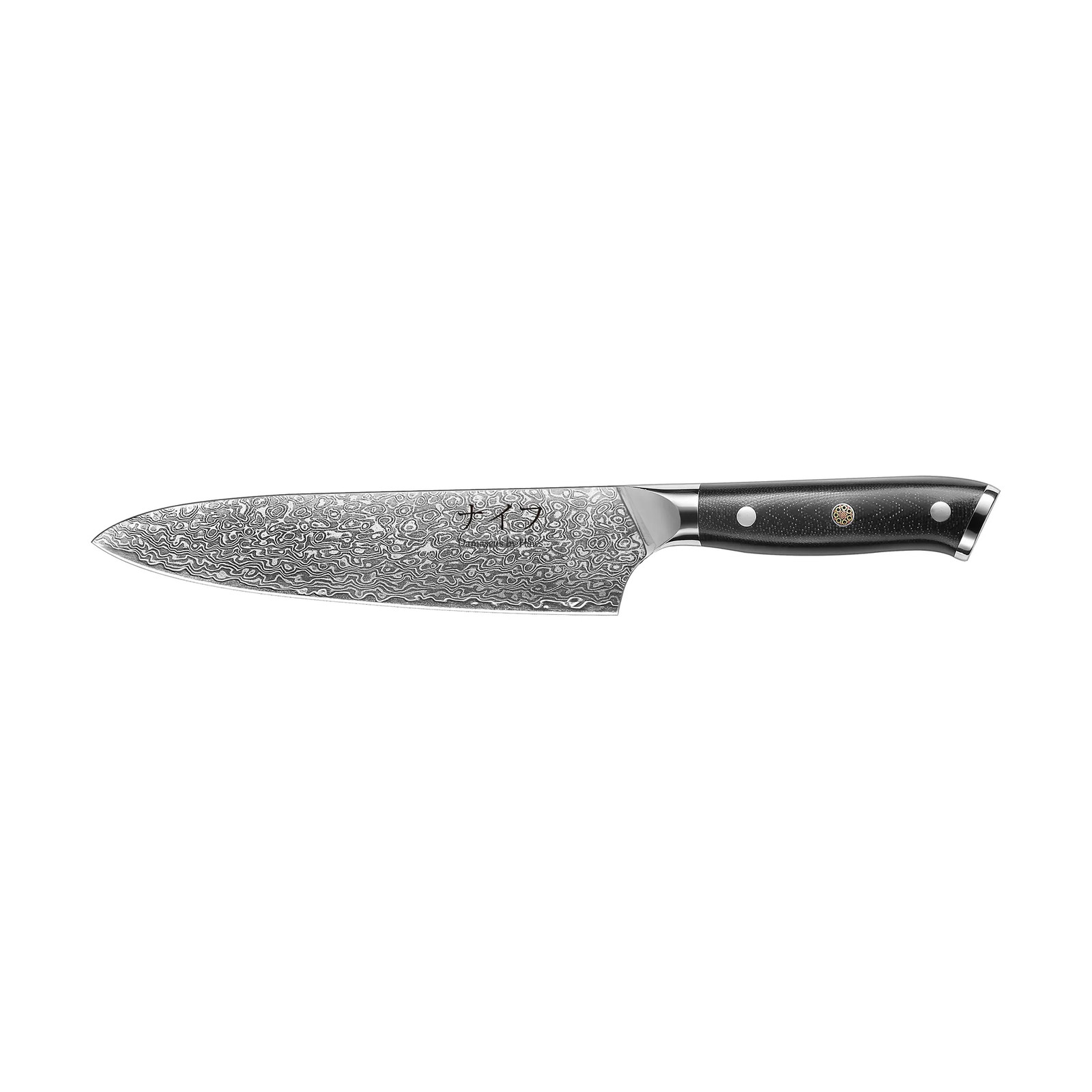 Hâws Damascus koksmes 33,5 cm Zwart-roestvrij staal