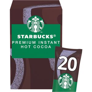 Starbucks Kakao Premium Instant Hot Cocoa, Pulver, 23% Kakaogehalt, 20 Portionsbeutel