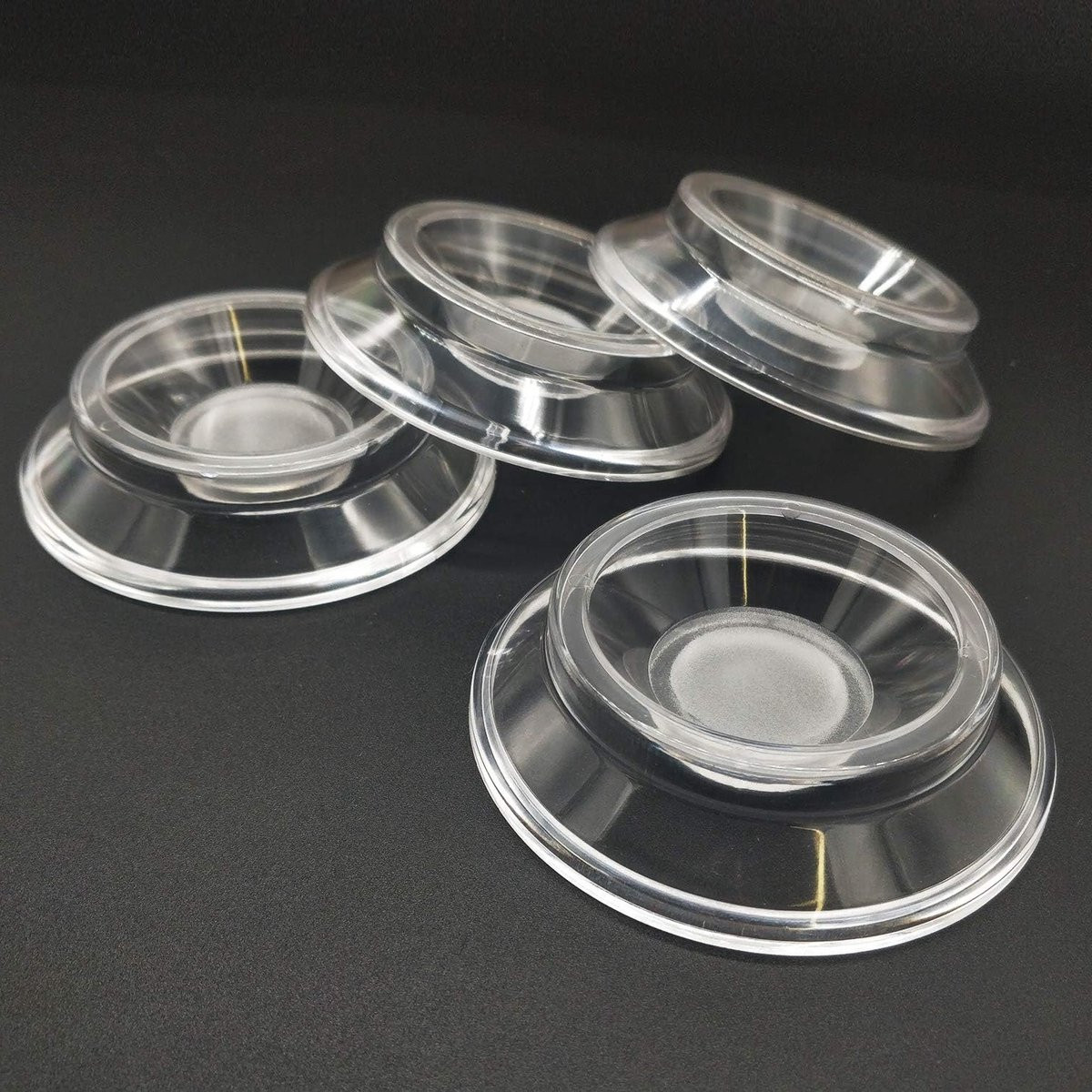 Set van 4 Piano Caster Cups - Transparante antislip bescherming voor vloer en meubels
