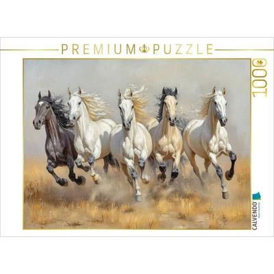 CALVENDO Puzzle Das Pferd als Ausdruck von Dynamik und Kraft | 1000 Teile Lege-Größe 64x48cm Foto-Puzzle für glückliche Stunden, Sonstige von ,