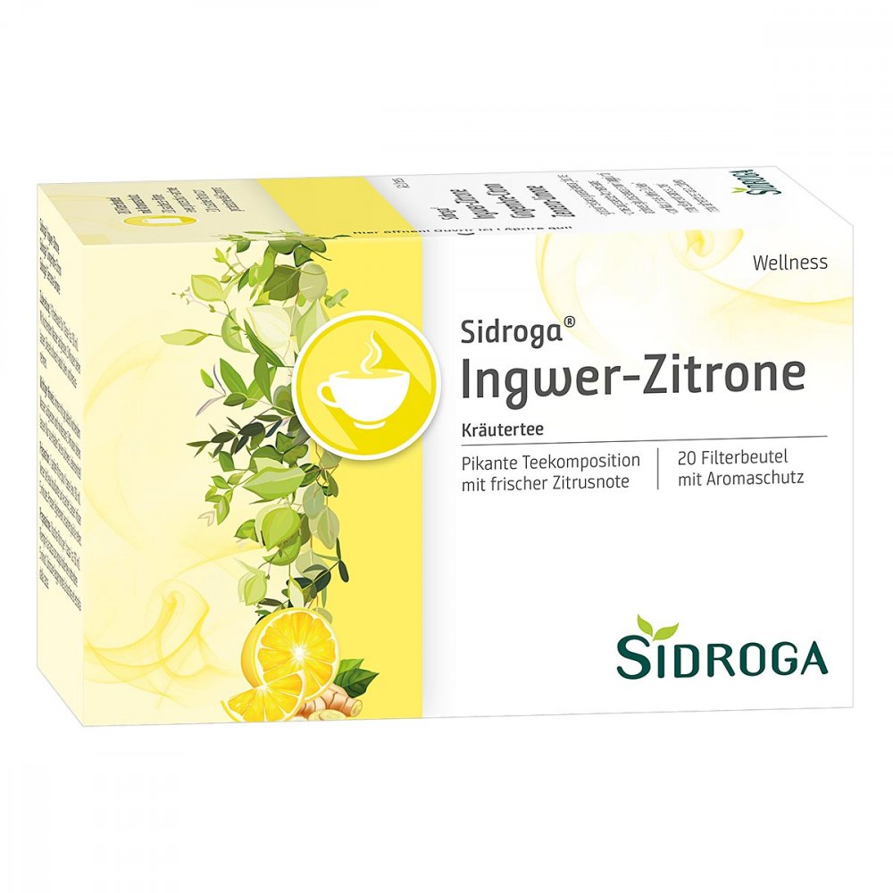 Uriach Germany GmbH Sidroga Wellness Ingwer-Zitrone Tee Filterbeutel 07167571