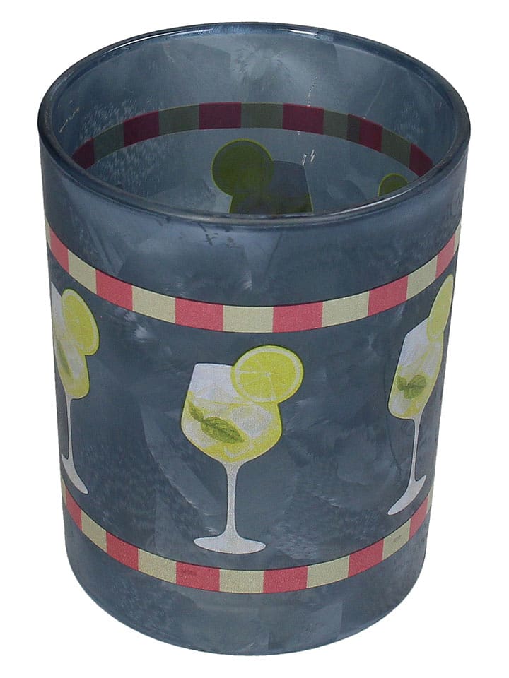 Kersten Windlicht ''Limoncello Spritz'' in Dunkelblau - (H)12,5 x Ø 10 cm - onesize