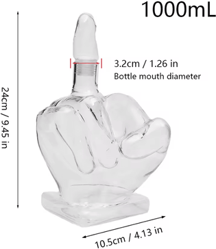 Inspire Curations Creative Bird Glass Decanter 650ml Decorative Whiskey Wine Liquor Decanter For Home Bar And Gifts 1000ml
