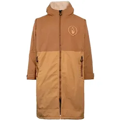 WAVE HAWAII STORM ROBE YUKON ZIP Poncho 2027 brown - S/M