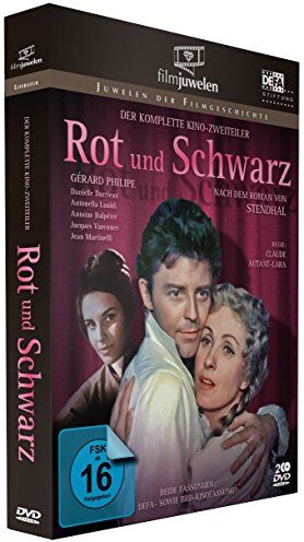 Claude Autant-Lara - Rot und Schwarz - Der komplette Kino-Zweiteiler mit Gérard Philipe (DDR-Fassung plus BRD-Kinofassung) - Filmjuwelen [3 DVDs] - Preis vom 05.10.2026 03:47:11 h