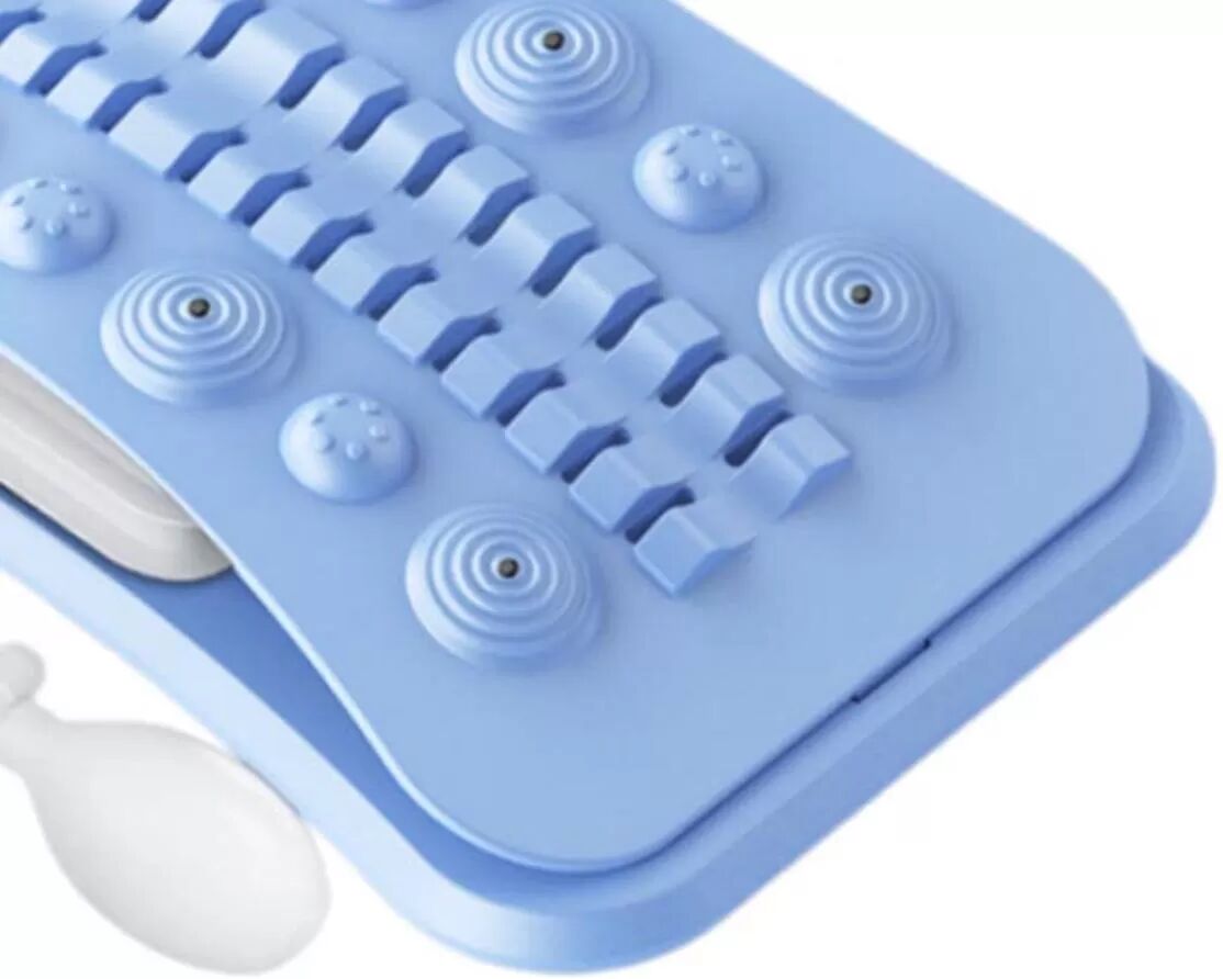 INF Massage- und Stretch-Lendenboard – Verstellbarer Lendenstrecker mit bionischer Ergonomie und Akupressur-Unterstützung Rosa