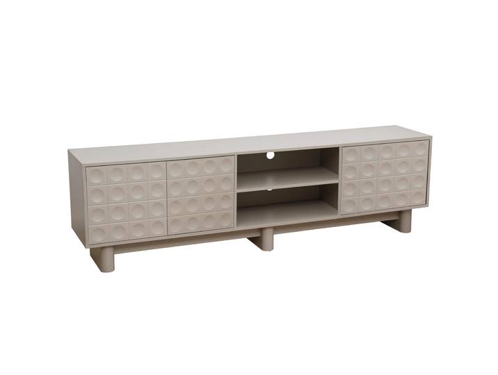 Oviala - Meuble TV 200 cm style rétro