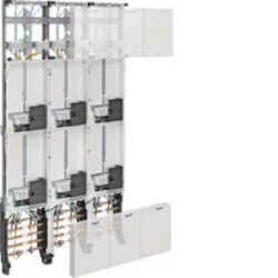 Hager ZL53W8N Komplettfeld, universZ, 1350mm, 6 Zählerplätze, 3-feld, mit Zählersteckklemme