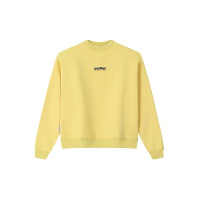 Sweater ANOTHER COTTON LAB "Another Cotton Lab Les Icones Sweatshirt", Herren, Gr. XS, gelb, 52% Baumwolle, 48% Polyester, bedruckt, Rundhals, Sweatshirts Sweater