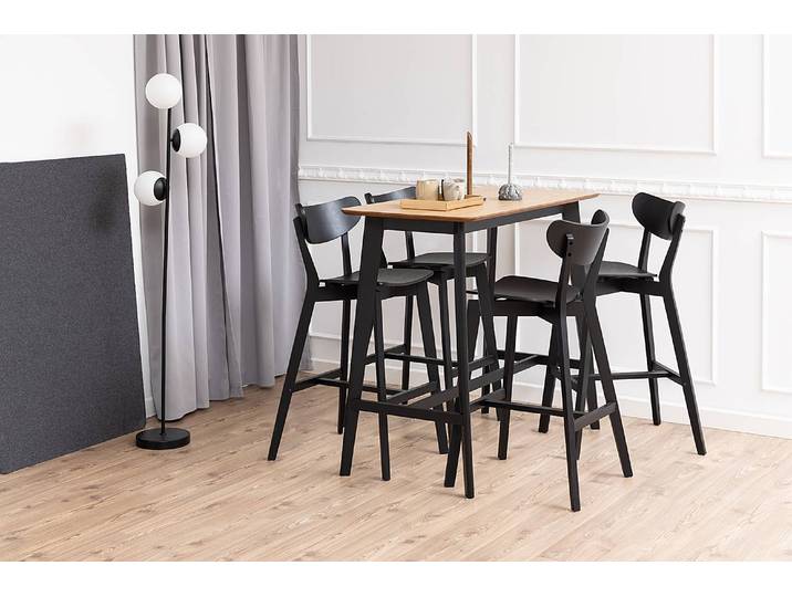 Table haute Rigby 120 x 105 x 60cm Marron