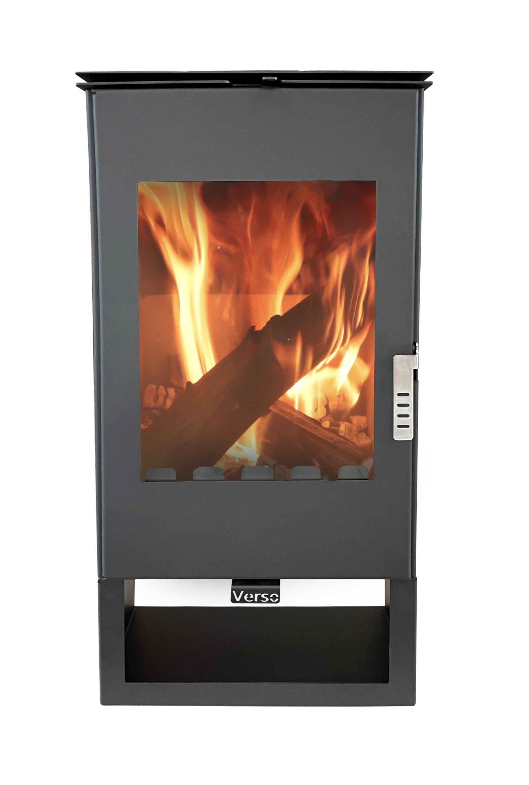 Kaminofen modern model Ina, A 80.20%, 7.5 kW, 470 x 400 x 943 mm