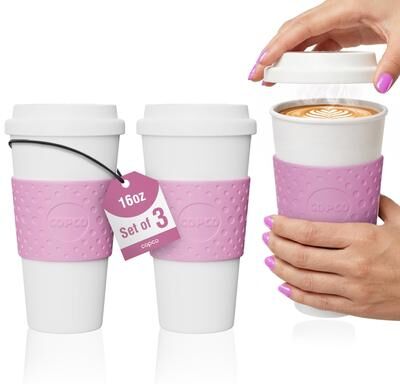 Copco Acadia Double Wall Insulated Travel Mug Set of 3 BPA Free